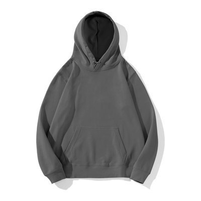 Fresh Arrivals at Buy Center: Solid Color Hoodie Men's Basic Style Plus Size Long-sleeved Hooded Sweater