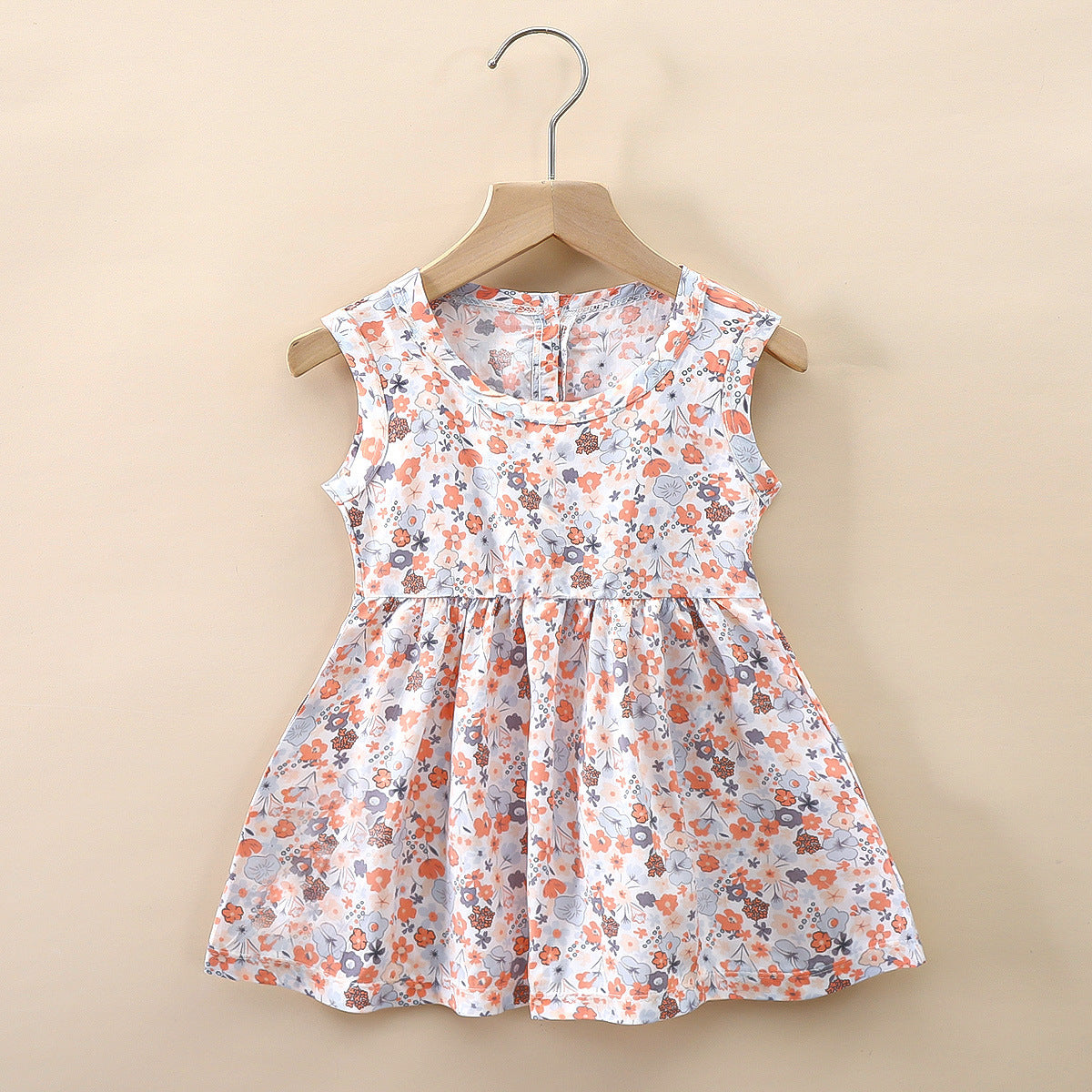 Fresh Arrivals at Buy Center: Small And Medium Cotton Silk Girl Dress Thin