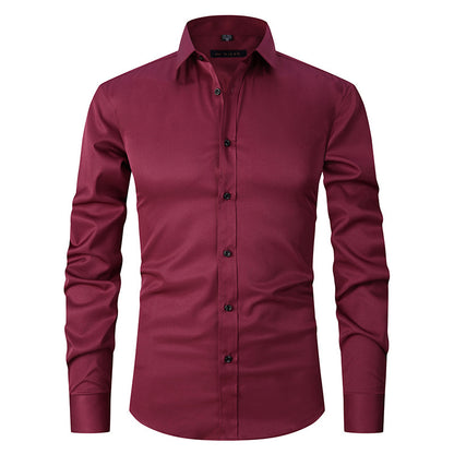 Newly Released at Buy Center: Elastic Shirt Men's Long Sleeves