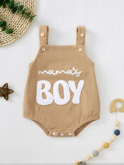 Fresh Arrivals at Buy Center: Male And Female Baby Corduroy Suspender Towel Embroidery