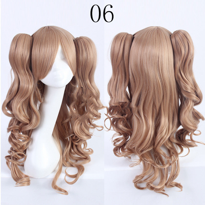 Perruque Lolita style clip double tigre