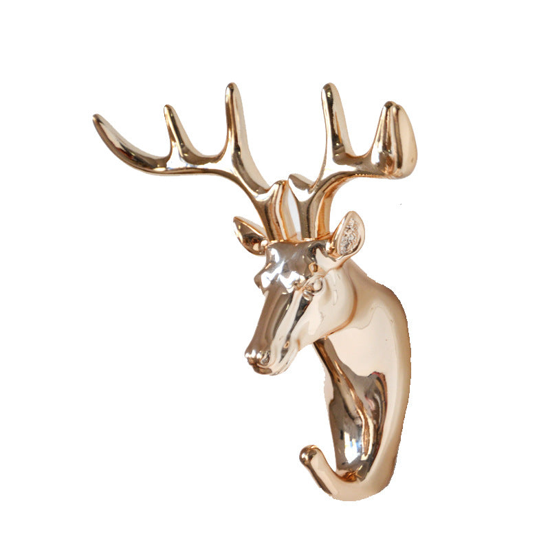 Just Arrived at Buy Center: Home Creative Cartoon Punch-free Clothes Hanger Deer Head Hook