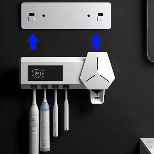 Hot New Items at Buy Center: Toothbrush Sterilizer Adopts A Dual Mode Wall Mounted UVC Ultraviolet Active Circulating Sterilization System