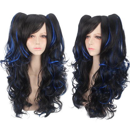 Perruque Lolita style clip double tigre