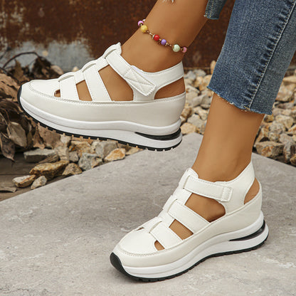 Buy Center Trend-Summer Wedge Baotou Hollow Women's Breathable Shoes