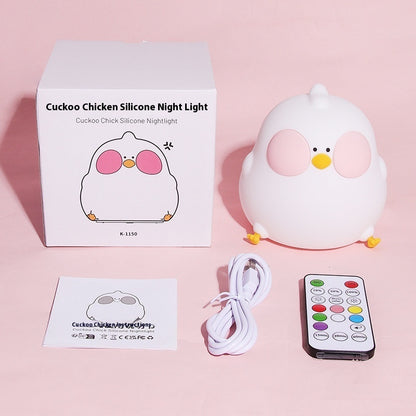 Fresh Arrivals at Buy Center: Cool Chicken Silicone Night Lamp Creative RGB Colorful Remote Control Night Light 1W Remote Control Colorful