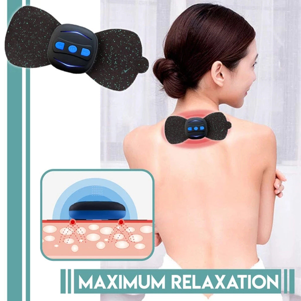 Buy Center Excellence-Portable Charging Massager Mini Massage Neck Stickers Cervical Vertebra Physiotherapy Instrument