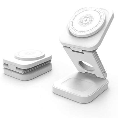 Newly Released at Buy Center: Three-in-one Magnetic Wireless Charger Folding White UA28