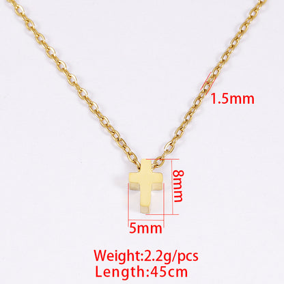 Simple Fashion In Europe And America Stainless Steel Necklace And Pendant