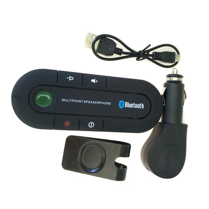 Fresh Arrivals at Buy Center: Vehicle-mounted Bluetooth Handsfree Phone Sun Visor Music Player Op Bag Black