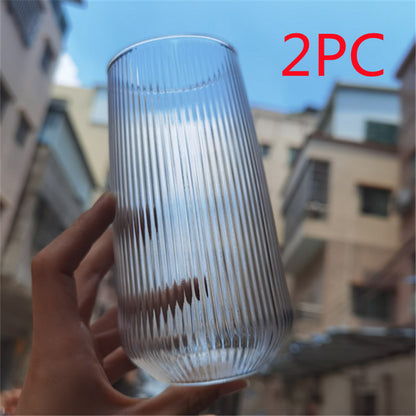 Newly Released at Buy Center: Glass Heat-resistant Milk Cup Iced Coffee Cool Drinks Cup 500ml 2PCS