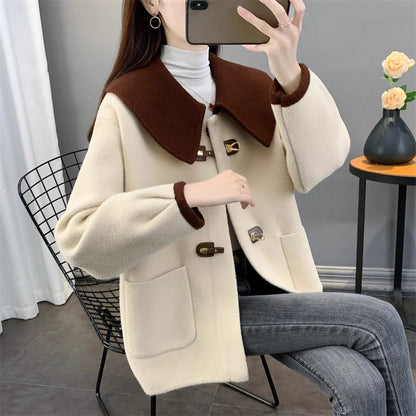 Woolen Coat For Women Thickened Sailor Collar | Women's Clothing2 | Buy Center