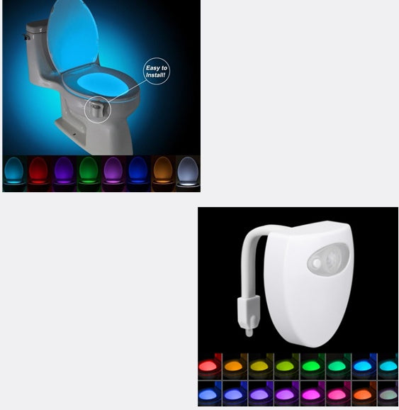 Toilet Induction LED Night Light 16colors and 8colors