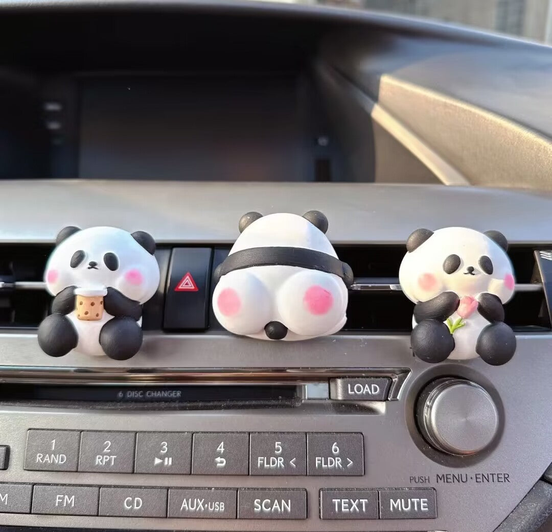 Newly Released at Buy Center: Cute Panda Car Vent Perfume Aromatherapy Car Decoration