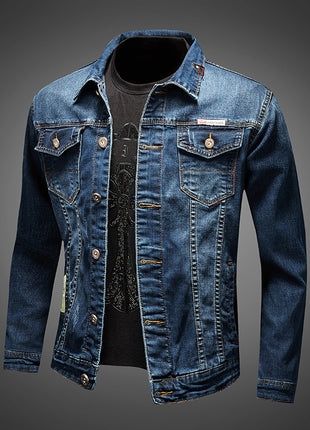 Fashion Street Trend Casual Slim Fit Denim Top