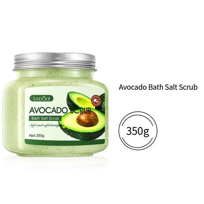 Newly Released at Buy Center: Fruit Bath Salt Scrub Cream Exfoliating Body Care Avocado Bath Salt Scrub