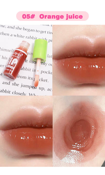 Buy Center Hot Pick-Fat Lip Lacquer 6 PCs Set Box Mirror Moisturizing Full Lips