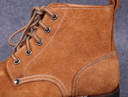 Newly Released at Buy Center: Thick Suede Cowhide High-top Work Genuine Leather Shoes