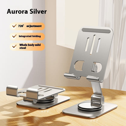 Hot New Items at Buy Center: Aluminum Alloy Mobile Phone Holder Lazy Folding Rotation K61 Silver