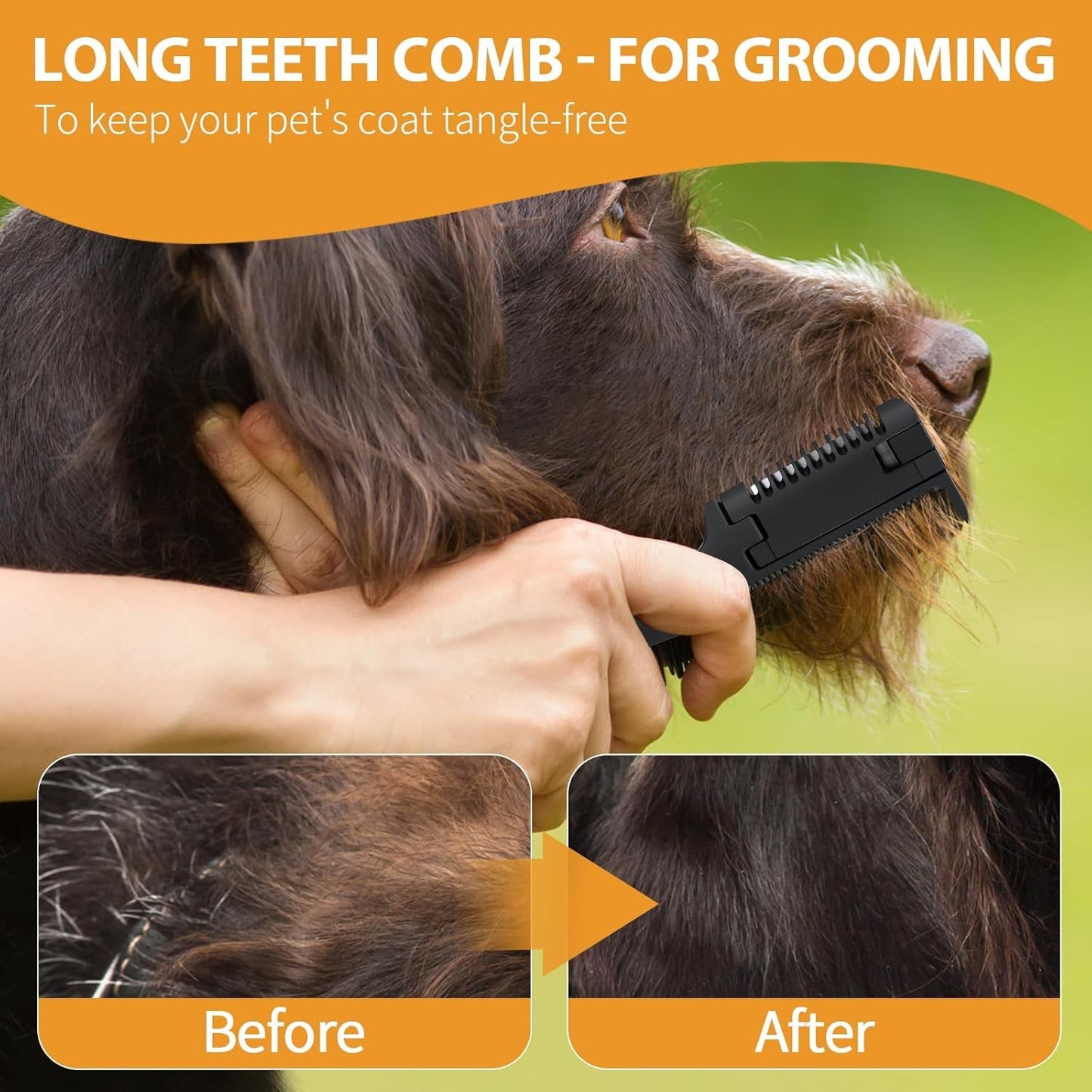 New Razor Comb For Dogs Cats With Extra Blades Pet Razor Comb 2 In 1 Trimming Grooming Dog Cat Brush That Cuts Hair Hair Cutter Comb For Dog Cat Pet Hair Trimmer Grooming Comb For Dog Cat