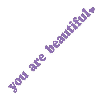 Fresh Arrivals at Buy Center: You Are Beautiful Sport Pvc Vinyl Stickers