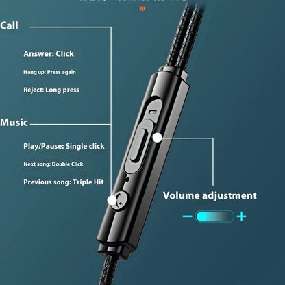 Double Moving Coil In-ear Headphones PlayerUnknown's Battlegrounds With Microphone Buy Center