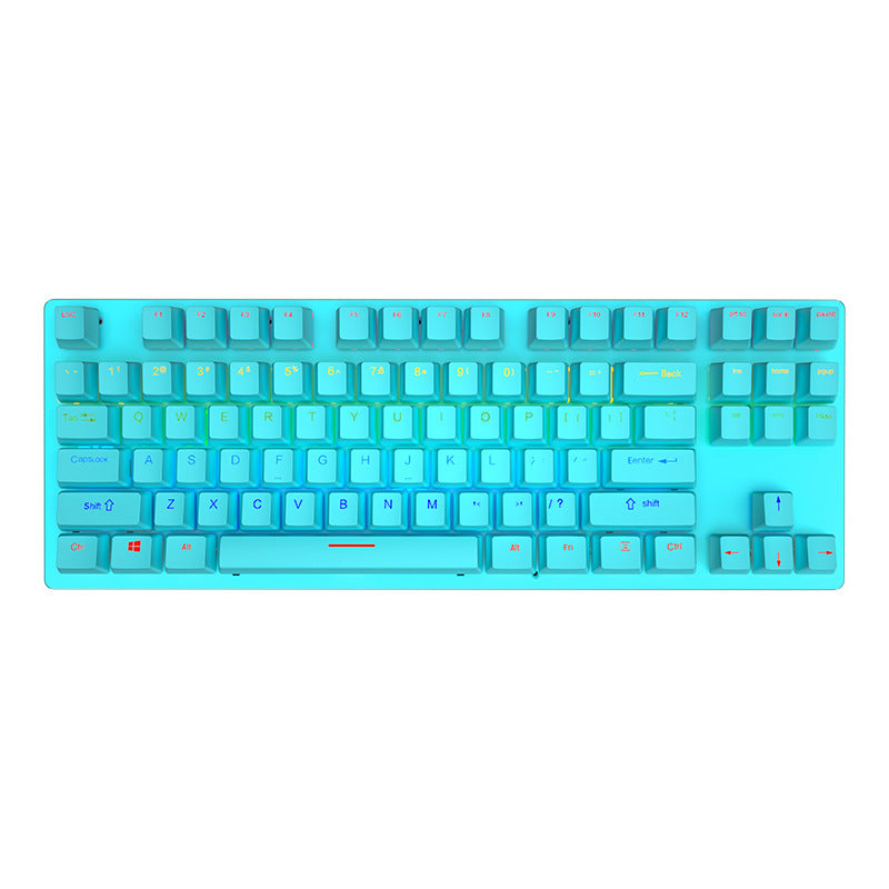 Now Available at Buy Center: Crack K550 Wired Green Axis Office Mechanical Keyboard Blue cyan shaft