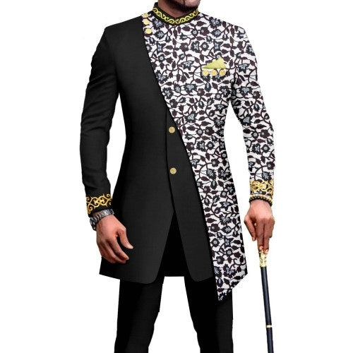 Traje de dos piezas ajustado de talla L para hombre africano de One Piece Dropshipping