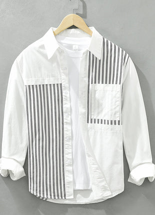 Cotton Long-sleeved Shirt Loose Japanese Style Casual