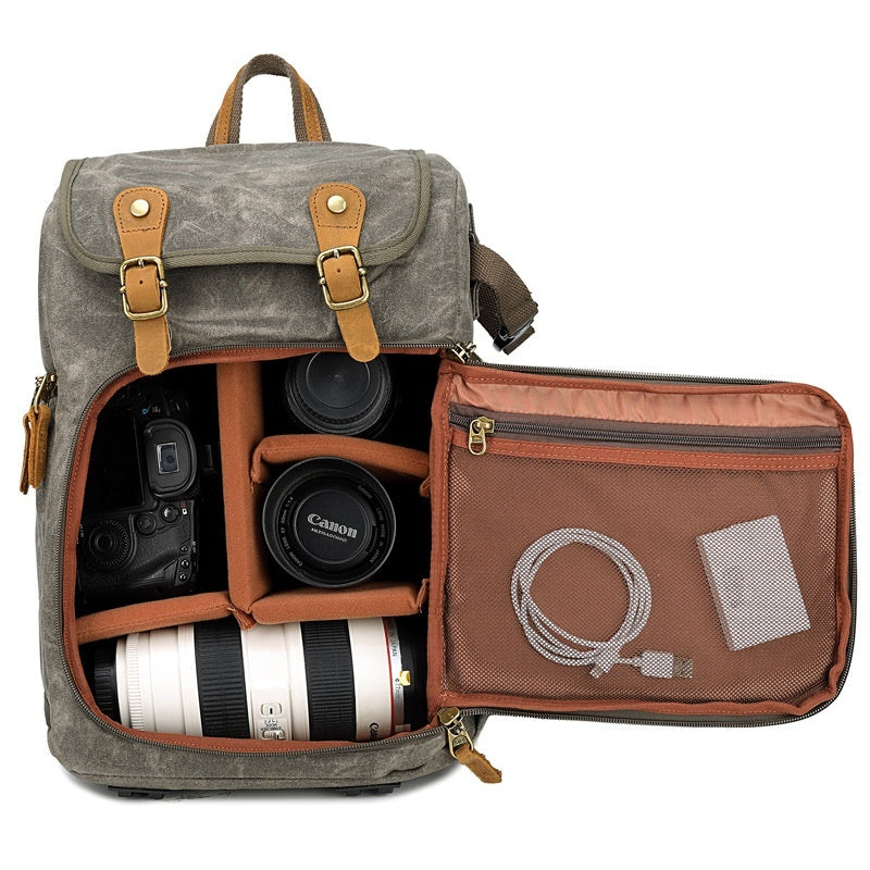 Kalier Digital SLR Camera Bag Waterproof Canvas Men's And Women's Backpacks