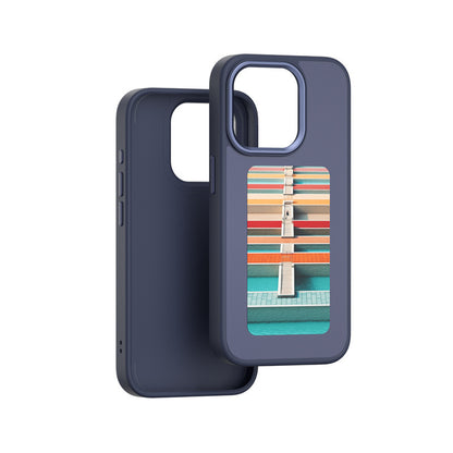 Newly Released at Buy Center: Four-color E-ink Screen Smart Phone Case Blue