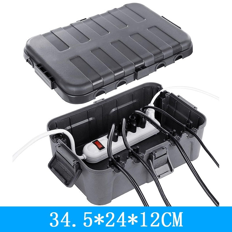 Hot New Items at Buy Center: Cable Safety Junction Box Power Supply Extensionlines Socket Protective Cover Large Gray Square