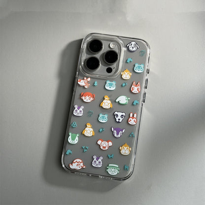 Just Arrived at Buy Center: Cartoon Transparent 15promax Phone Case Soft Shell Anti Drop Child Painting