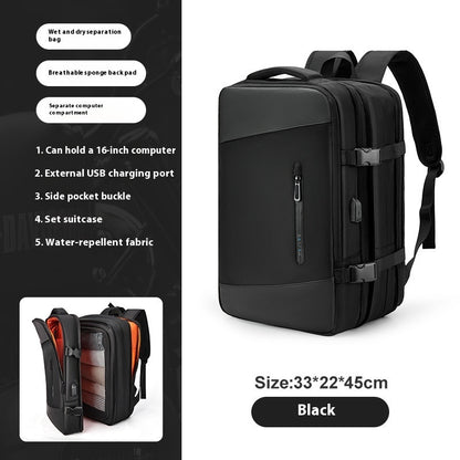 Fresh Arrivals at Buy Center: Scalable New Business Travel Large Capacity Computer Schoolbag Women 2318 Black