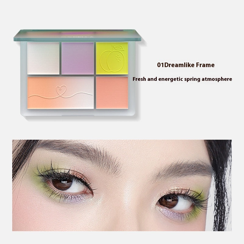 Five-Color Matte Color Eye Shadow Plate Multi-purpose