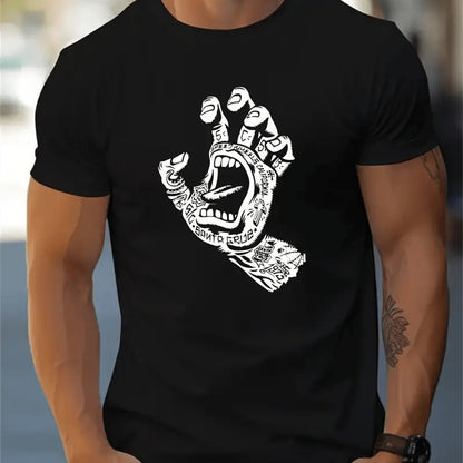 Men's Creative Tops, Casual Short Sleeved Round Neck T-shirts, Summer Outdoor Men's Clothing | Men's Clothing3 | Buy Center