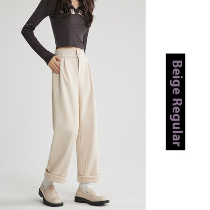 Straight Woolen Wide Leg Pants Buy Center