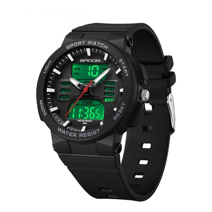 Dual Display Multifunctional Luminous Waterproof Electronic Watch