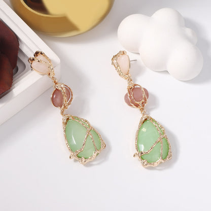 Buy Center Deal-Fashion Jelly Color Water Drop Long Color Earrings Figure2