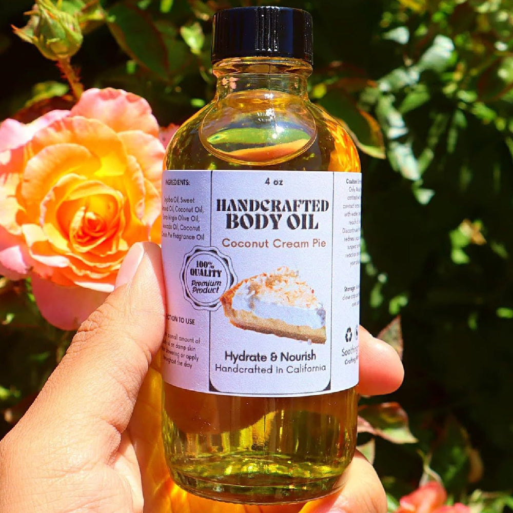 Hot New Items at Buy Center: Handcrafted Coconut Cream Pie Body Coconut Cream Pie Body Oil