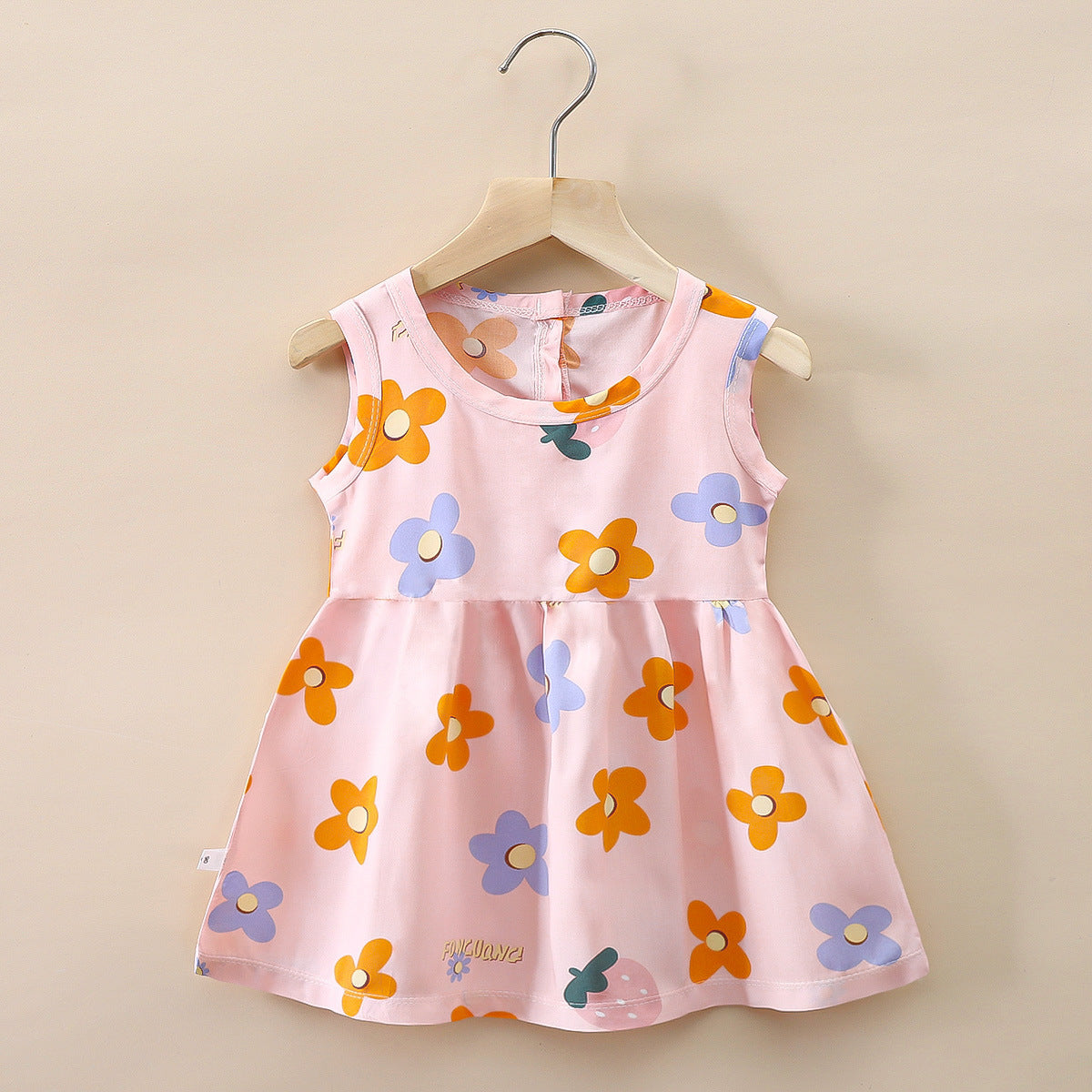 Fresh Arrivals at Buy Center: Small And Medium Cotton Silk Girl Dress Thin