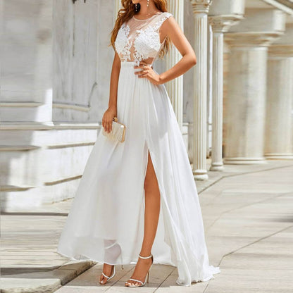 Chiffon Lace Trailing Wedding Large Swing Dress Buy Center