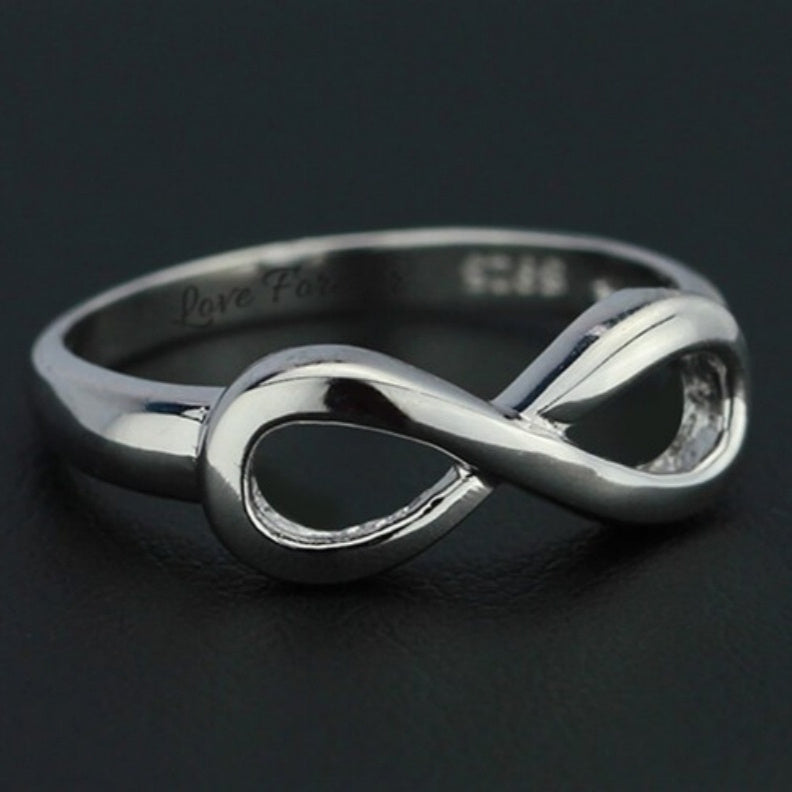 Just Arrived at Buy Center: S925 Infinite Symbol Jewelry Personalized Name Carving Ring Ornament