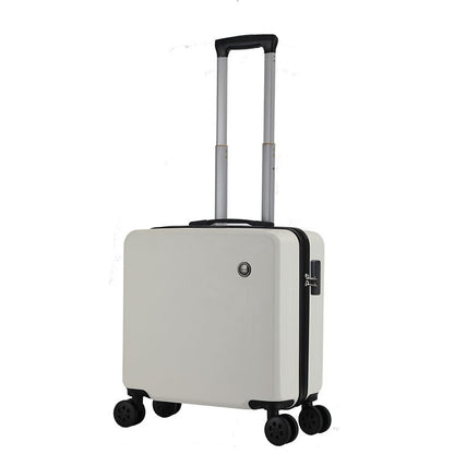 Fresh Arrivals at Buy Center: 18-inch Trolley Case Printed Pattern Luggage Small Children Suitcase Boarding Bag Suitcase White 18 Inches