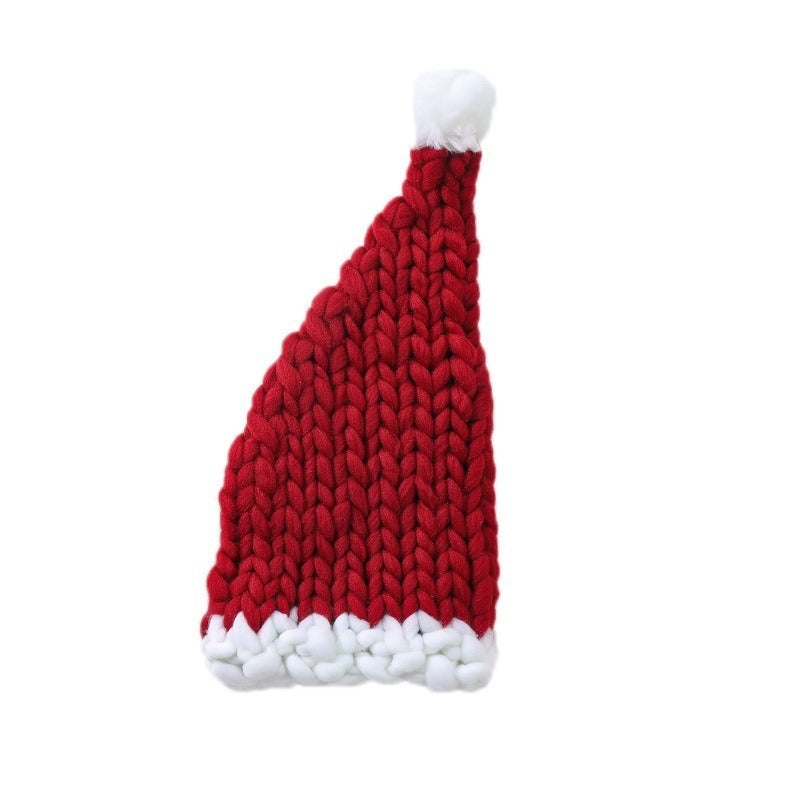 Christmas Hat Coarse Fur Knitted Hat Cute Warm Buy Center