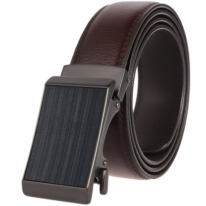 Ceinture en alliage de cuir de vache avec boucle automatique pour homme