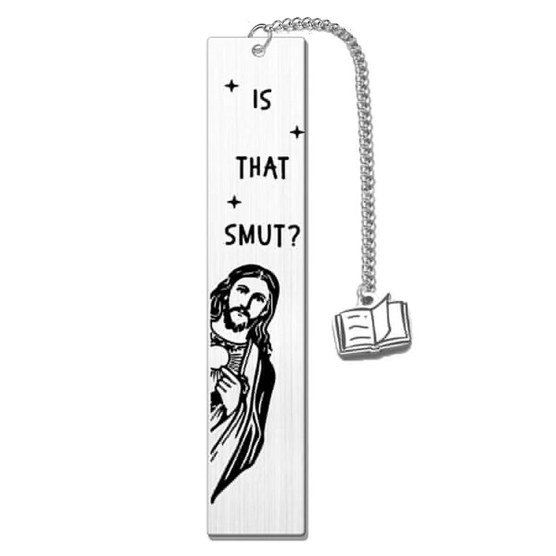 Buy Center Top Rated-Stainless Steel Lettering Reading Enthusiasts Literary Bookmark ML1522