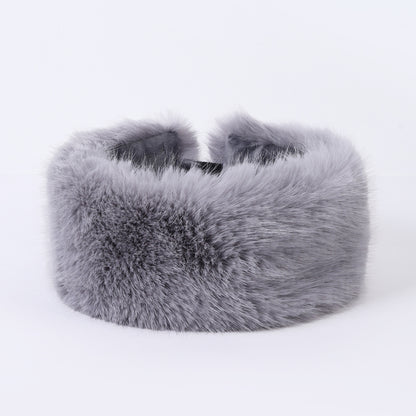 Fur Ball Woolen Cap Autumn And Winter Imitation Fur Thickened Hat Buy Center