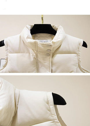 Down Cotton Waistcoat for Women's Autumn and Winter Jacket