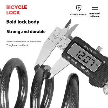 Just Arrived at Buy Center: Password Double Open Anti-theft Steel Cable Steel Wire Password Lock Bicycle Lock